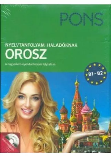 PONS - Nyelvtanfolyam haladóknak - Orosz (könyv+CD) - B1-B2