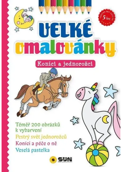 Velké omalovánky Koníci a jednorožci