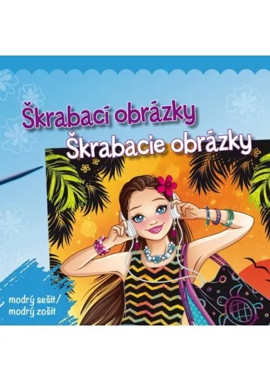 Škrabací obrázky: modrý sešit / Škrabacie obrázky: modrý zošit