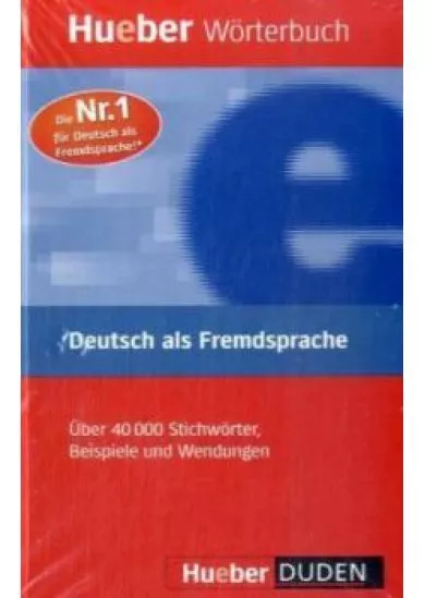 Hueber Wörterbuch  - Deutsch als Fremdsprache   