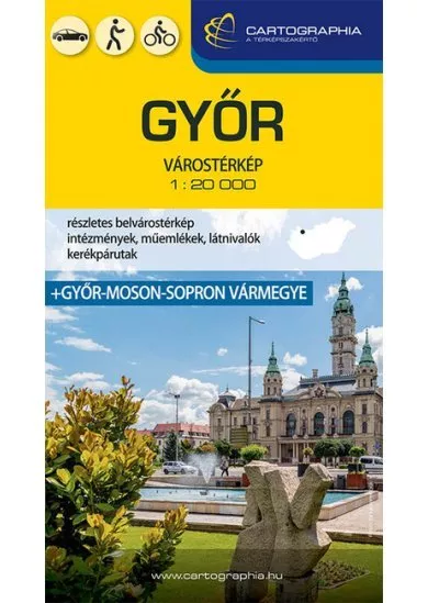 Győr várostérkép (1:20 000) - Várostérkép-sorozat (új kiadás)