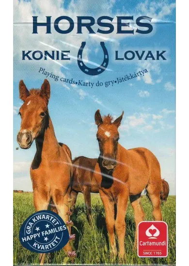 Kvarteto - Konie, Horses, Lovak - 32 hracích kariet