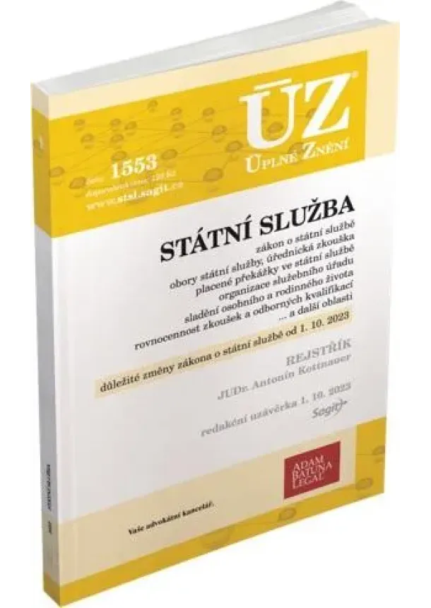 ÚZ 1553 Státní služba