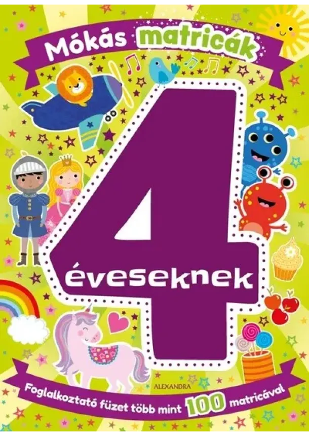 Foglalkoztató - Mókás matricák 4 éveseknek