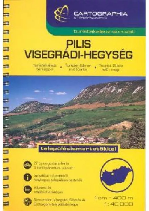 Térkép - Pilis, Visegrádi-hegység turistakalauz (1:40 000) /Turistakalauz-sorozat