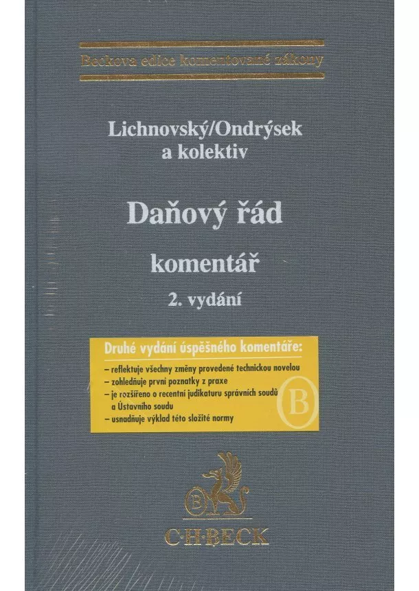 Ondrˇej Lichnovsky´, Roman Ondry´sek - Daňový řád. Komentář. 2.vydání