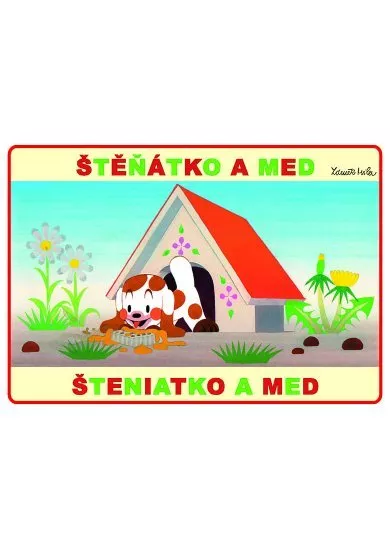 Štěňátko a med - omalovánky A5