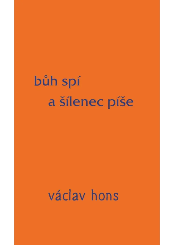 Bůh spí a šílenec píše