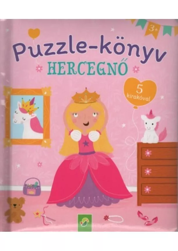 Puzzle-Könyv - Puzzle-könyv: Hercegnő - 5 kirakóval