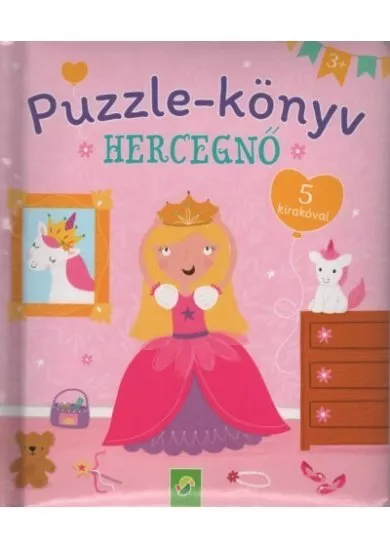 Puzzle-könyv: Hercegnő - 5 kirakóval