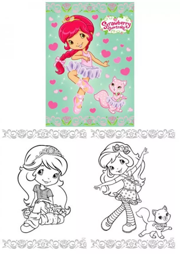 autor neuvedený - Strawberry Shortcake - Omalovánky A4