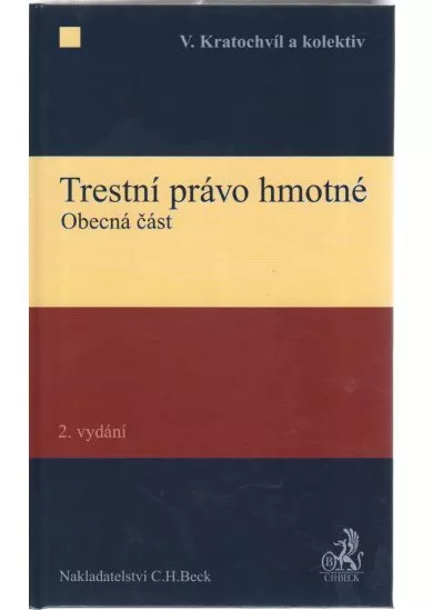 Trestní právo hmotné. Obecná část, 2. vydání