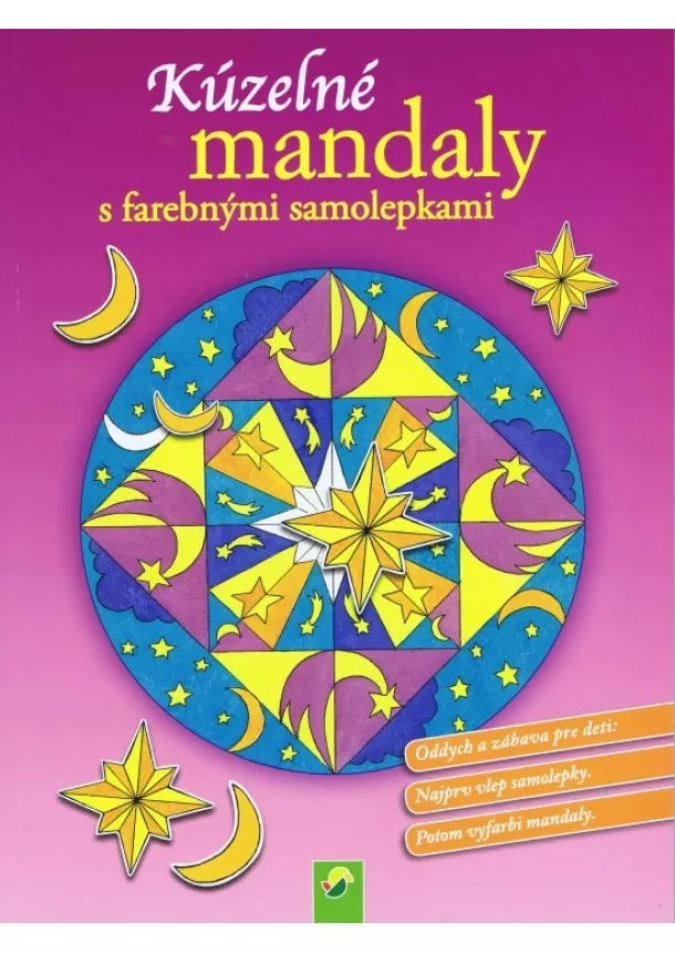autor neuvedený - Kúzelné mandaly s farebnými samolepkami (fialová)