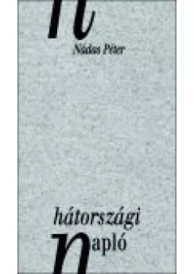 HÁTORSZÁGI NAPLÓ