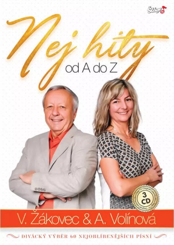autor neuvedený - VARIOUS  ŽÁKOVEC+VOLÍNOVÁ NEJ HITY A-Z 3CD