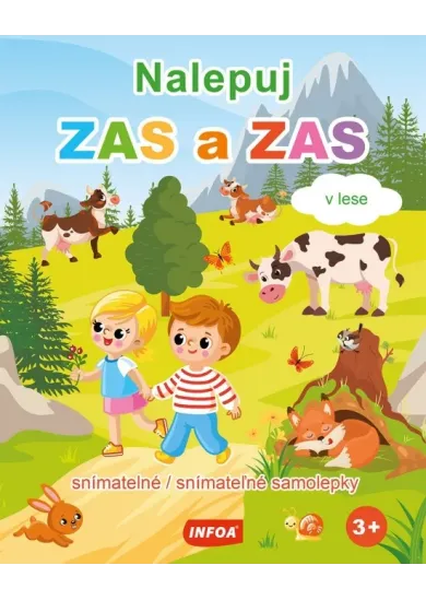Nalepuj zas a zas - v lese - snímatelné samolepky