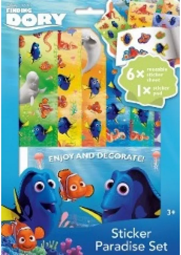 Dory - Samolepková súprava A4 - Sticker Paradise Set