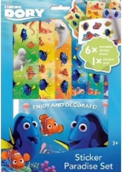 Dory - Samolepková súprava A4 - Sticker Paradise Set