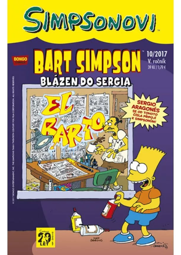 Matt Groening - Simpsonovi - Bart Simpson 10/2017 - Blázen do Sergia