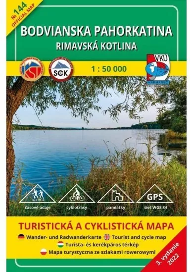 Bodvianska pahorkatina - Rimavská kotlina 1:50 000 - Turistická a cyklistická mapa