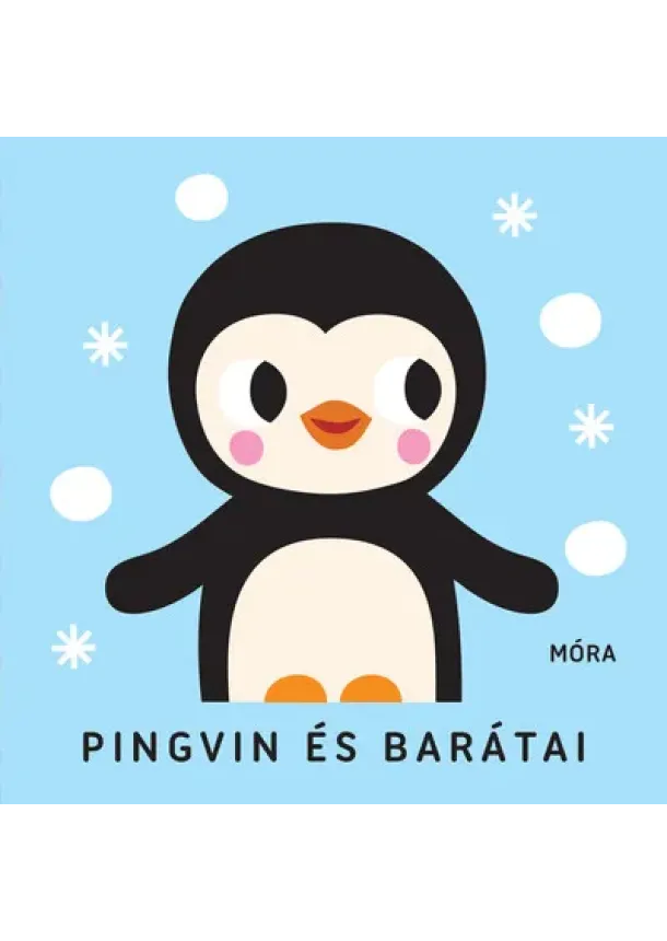 Textilkönyv - Pingvin és barátai - Zörgő textilkönyv rágókával