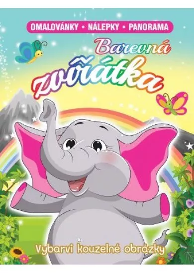Barevná zvíratká - Vybarvi kouzelné obrázky