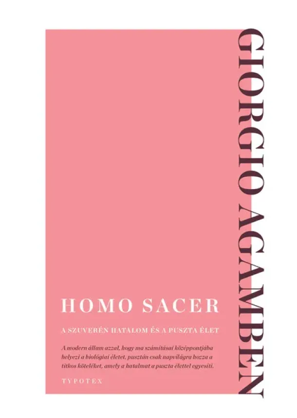 Giorgio Agamben - Homo sacer - A szuverén hatalom és a puszta élet