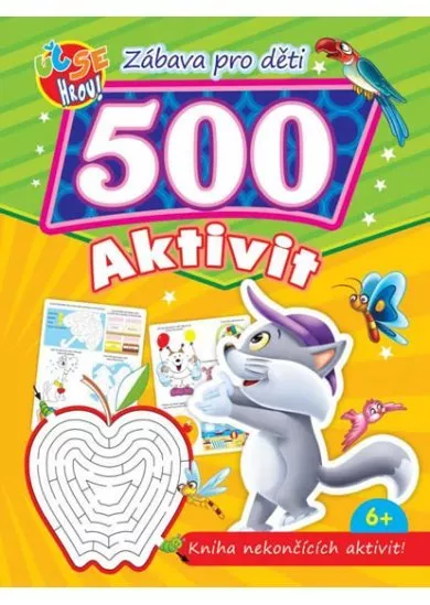 500 aktivit - kočka - Kniha nekončících aktivit!
