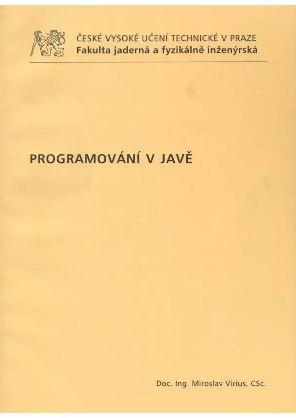 Miroslav Virius - Programování v Javě