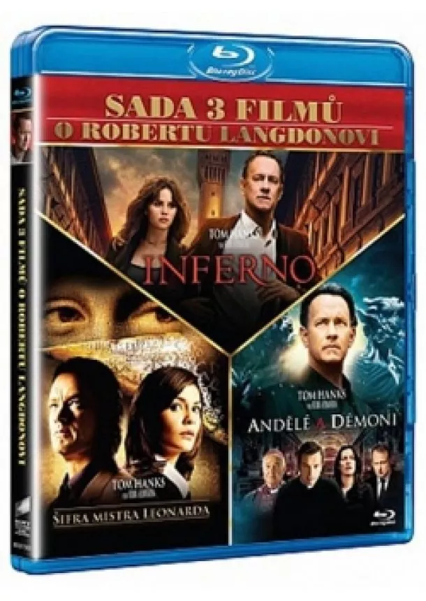 Dan Brown - Sada 3 filmů o Robertu Langdonovi Blu-ra