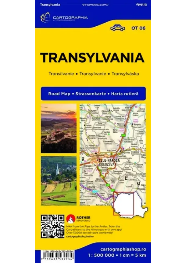 Térkép - Erdély autótérkép - 1 : 500 000