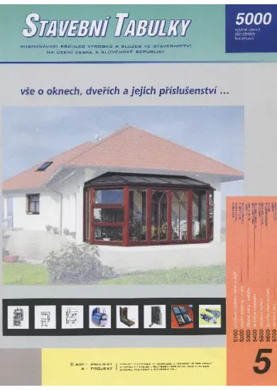 Stavební tabulky 5 - vše o oknech, dveřích a jejich příslušenství...