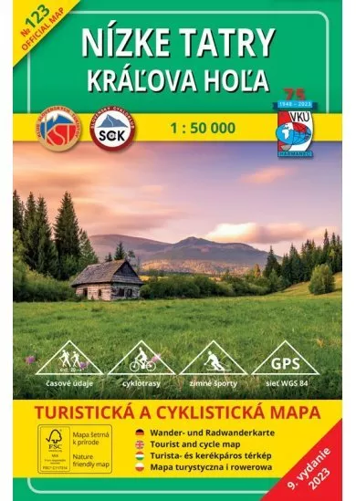 Nízke Tatry - Kráľova hoľa 1:50 000 - Turistická a cyklistická mapa