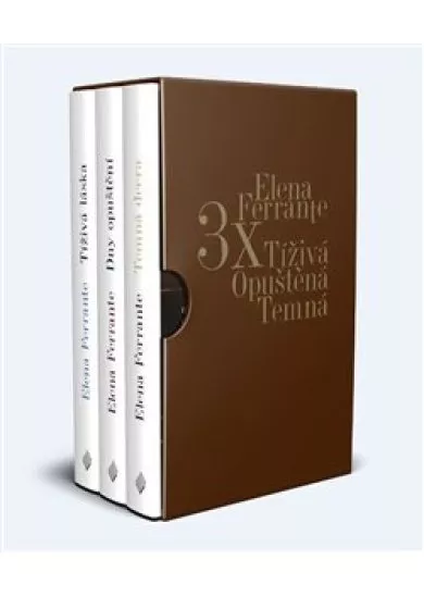 3x Elena Ferrante (Box) - Tíživá. Opuštěná. Temná