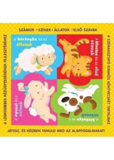 Puzzle-könyvek: Állatok /Számok, színek, első szavak, állatok