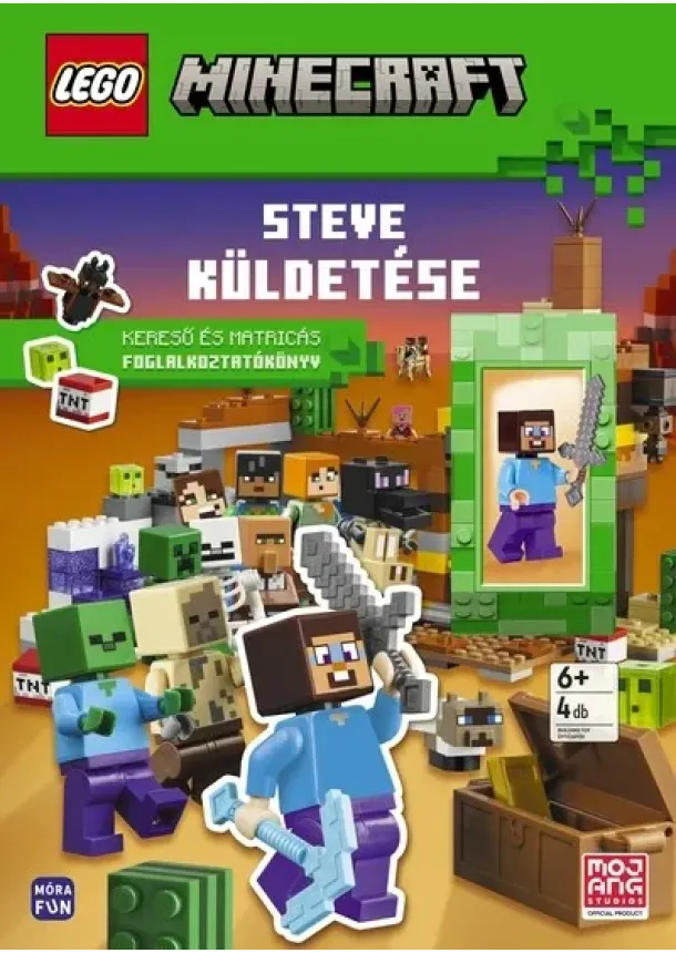 LEGO - Lego Minecraft: Steve küldetése - Kereső és matricás foglalkoztatókönyv