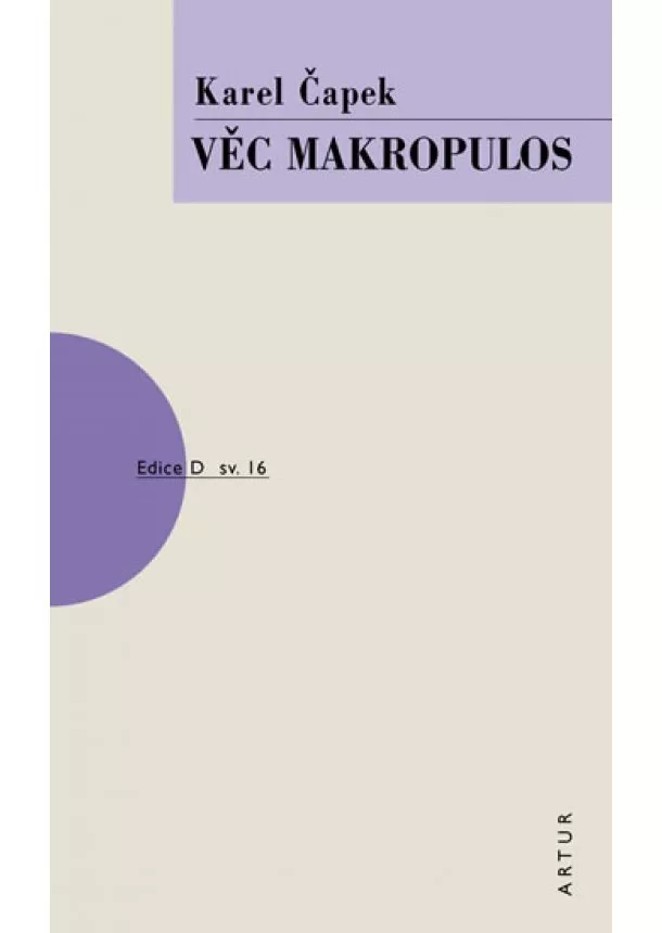 Karel Čapek - Věc Makropulos - 3.vydání