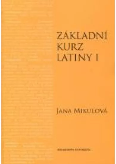 Základní kurz latiny I