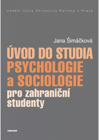 Úvod do studia psychologie a sociologie pro zahraniční