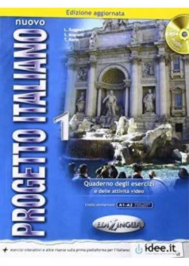 Nuovo Progetto Italiano: New Ed Quaderno Degli Esercizi 1 + CD-Audio (Level A1-A2) (Italian Edition)