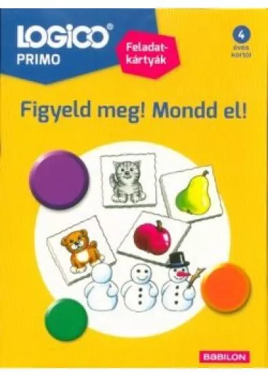 Logico Primo: Figyeld meg! Mondd el! /Feladatkártyák