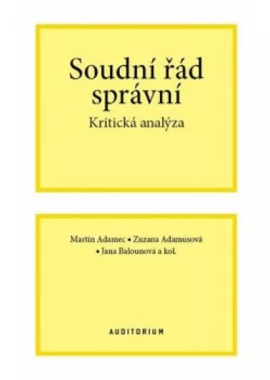 Soudní řád správní - Kritická analýza