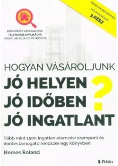 Hogyan vásároljunk, jó helyen, jó időben, jó ingatlant?