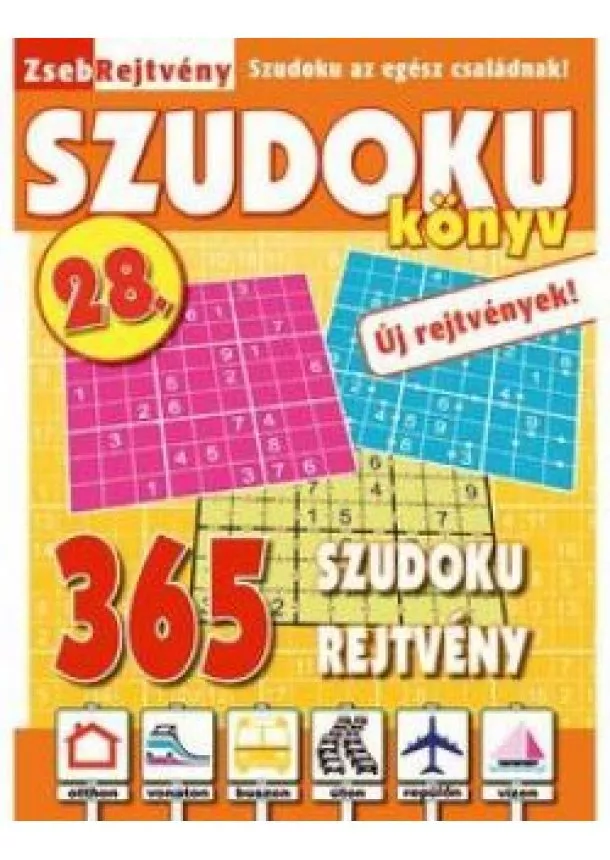 Zsebrejtvény Szudoku könyv 28. 