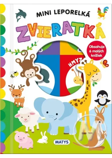 Zvieratká - mini leporelká - Obsahuje 6 malých knižiek