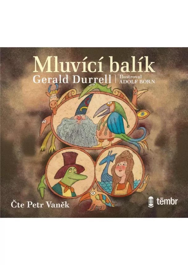 Gerald Durrell, EUROMEDIA GROUP - Gerald Durrell:  Mluvící balík (čte Petr Vaněk) - MP3-CD - MP3-CD