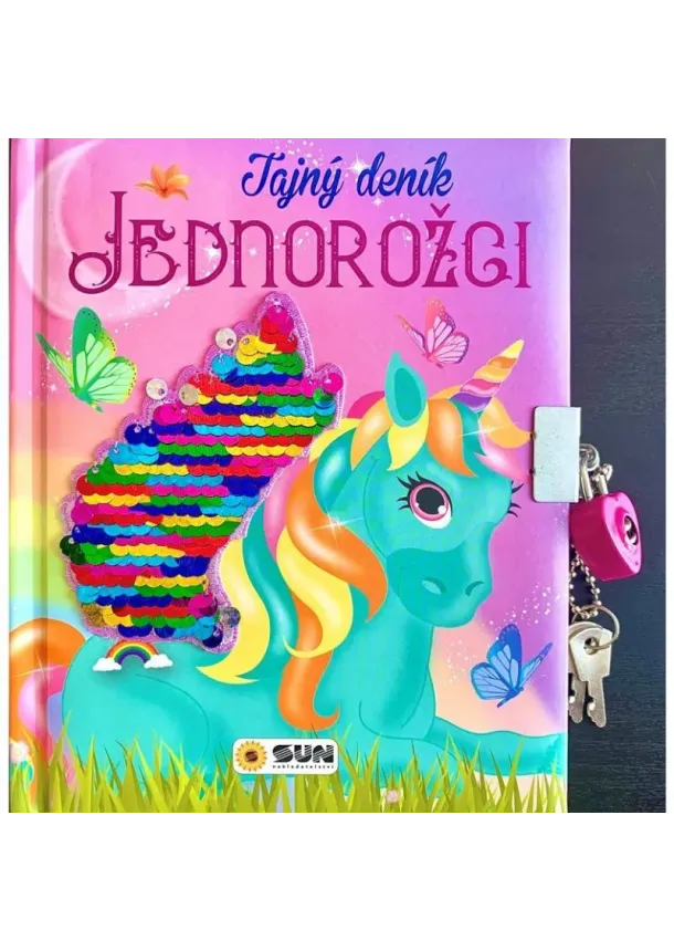 Tajný deník Jednorožci - Kniha s flitry