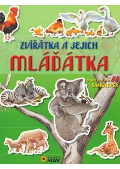 Zvířátka a jejich mláďátka - Objevuj a nalep