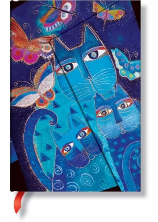 Blue Cats & Butterflies Mini Linkovany