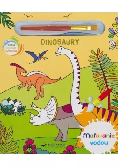 Maľovanie vodou - Dinosauri